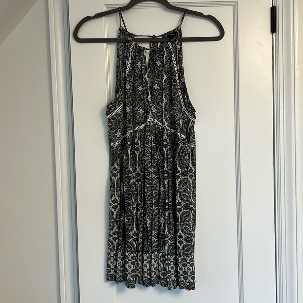 Halter Mini Sundress with Keyhole detail size Small